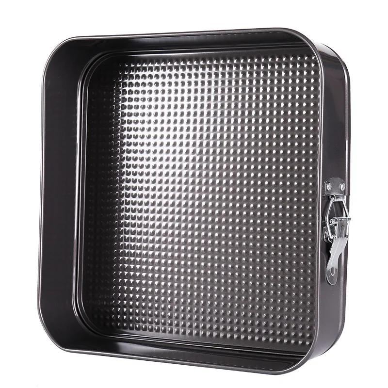 18-26cm Square Shape Cake Tins Mold Non Stick Baking Bake Trays Pan Kitchen Dining Bar Bread Loaf Pate Toast Cakes Movable Pan