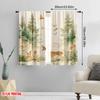 2 Stück, 2D-Flachdruck Vorhänge Digitaldruck Waldharmonie Polyester Einfache Montage (ohne Stange) Dekorationen Innen für
