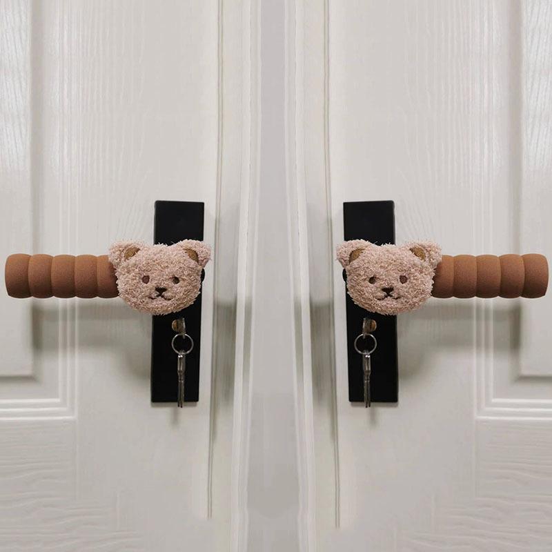 Cartoon Anti-Static Door Handle Protective Cover Cute Children's Bedroom Decor Anti-Collision Home Decor Accessory