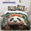 Animal  Pattern Bedding Quilt Set Quilt Cover Pillowcase Home Decoration  Gift (1 * duvet cover + 2 * pillowcase, without core)