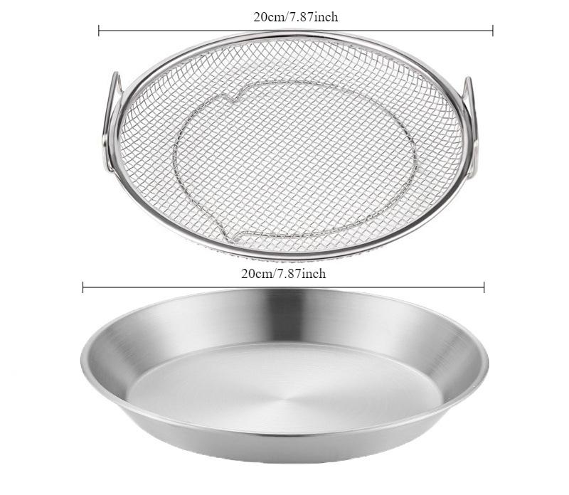 Filtr Tarczowy ze Stali Nierdzewnej Domowa Kuchnia Grill Tłuszcz do Smażenia Ociekacz Artefakt Płytka Filtrująca Olej Przekąski Płytka Ociekowa Siatkowa