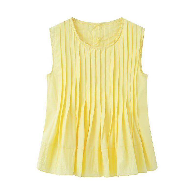 Kaslead New Arrival Women's Fashion Style Fashion All-Match Women's Slim Looking Loose Vest Shirt