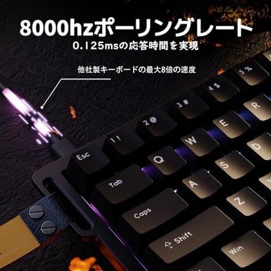 ATTACK SHARK X68HE Rapid Trigger Polling Rate 8000Hz Compatible RT 0.01mm RGB Wired USB Magnetic Switch 0.125ms Delay Gaming Keyboard Double PBT Dead