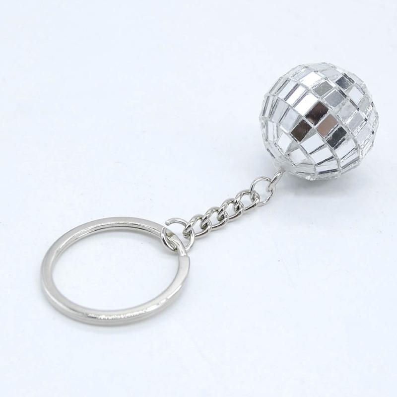 Elegantní Klíčenka Disco Koule Příslušenství Lesklé Povrchy Skvělá Pro Výměnu Vánočních Dárků Přívěsek na Klíčenku