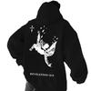 26 Dark Fallen Angel Cross Big Picture Printed Sweater Men's and Women's Loose Street Casual Hoodie