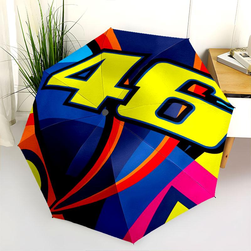 VR46, автоматический складной зонт, портативный и складная конструкция, 8 спиц, рождественский или день рождения подарок.