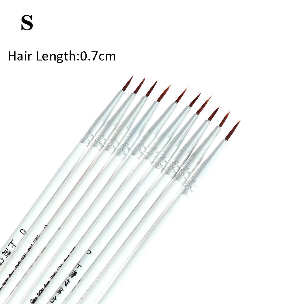 1Set Acrylic Painting Pen Fine Hand Painted Thin Hook Line Pen Drawing Art Pen Paint Brush Nylon Brush Art Supplies
