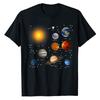 Unser Sonnensystem, Naturwissenschaftliche Bildung T-Shirt Weltraumliebhaber Grafik T-Shirt Top Astronomie Outfits Kurzarmblusen Hobbys Geschenkidee