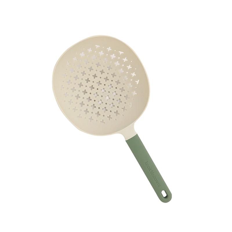 Дуршлаг для лапши Термостойкий Пищевой С отверстиями Фильтр для остатков Пластиковый Дуршлаг для еды Овощной дуршлаг Кухонный аксессуар зелёный