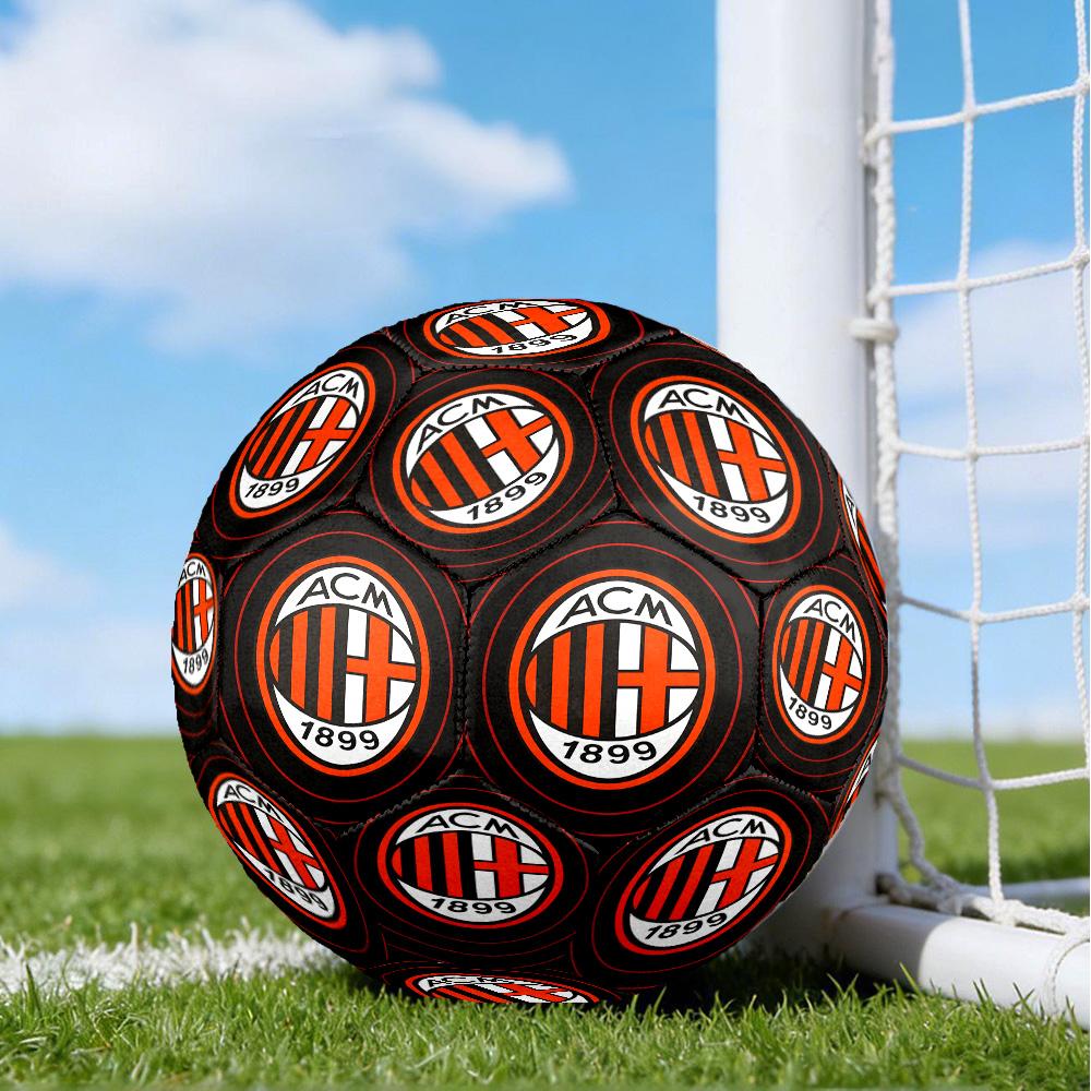 Milan Football club Printed Size 5 Soccer Balls, High-Quality, Anti-Slip, Protective Football, A Unique Gift , Birthdays, Christmas Gifts