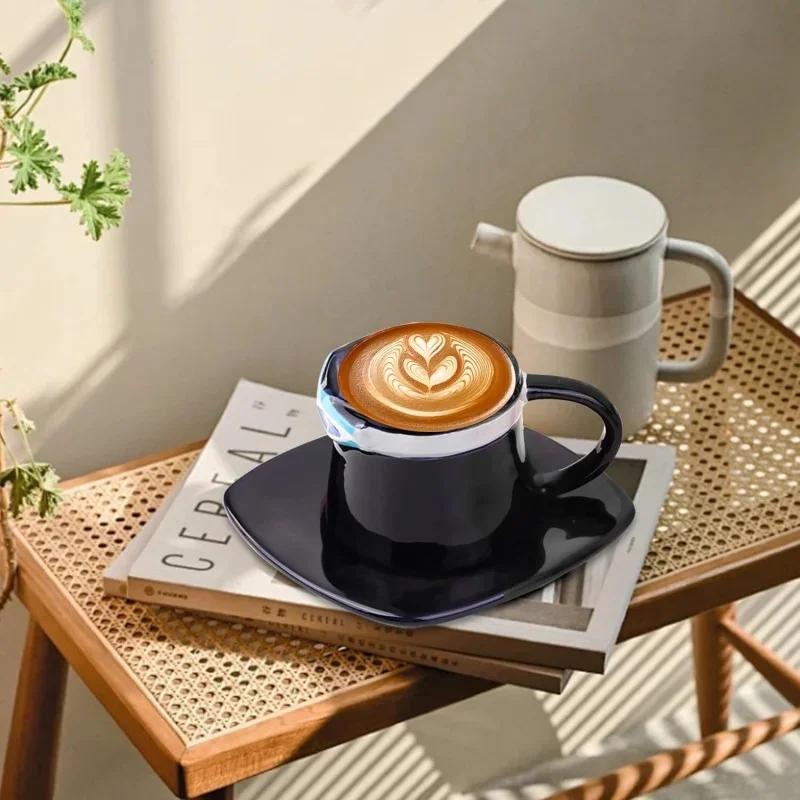 Tazza da caffè Anime con piattino creativo Luffy Ace Sabo Three Brothers Cappello a forma di tazza da caffè in ceramica, regalo di compleanno per bambini