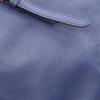 Used PRADA Triangle logo Tote Bag Saffiano leather Blue Used Women