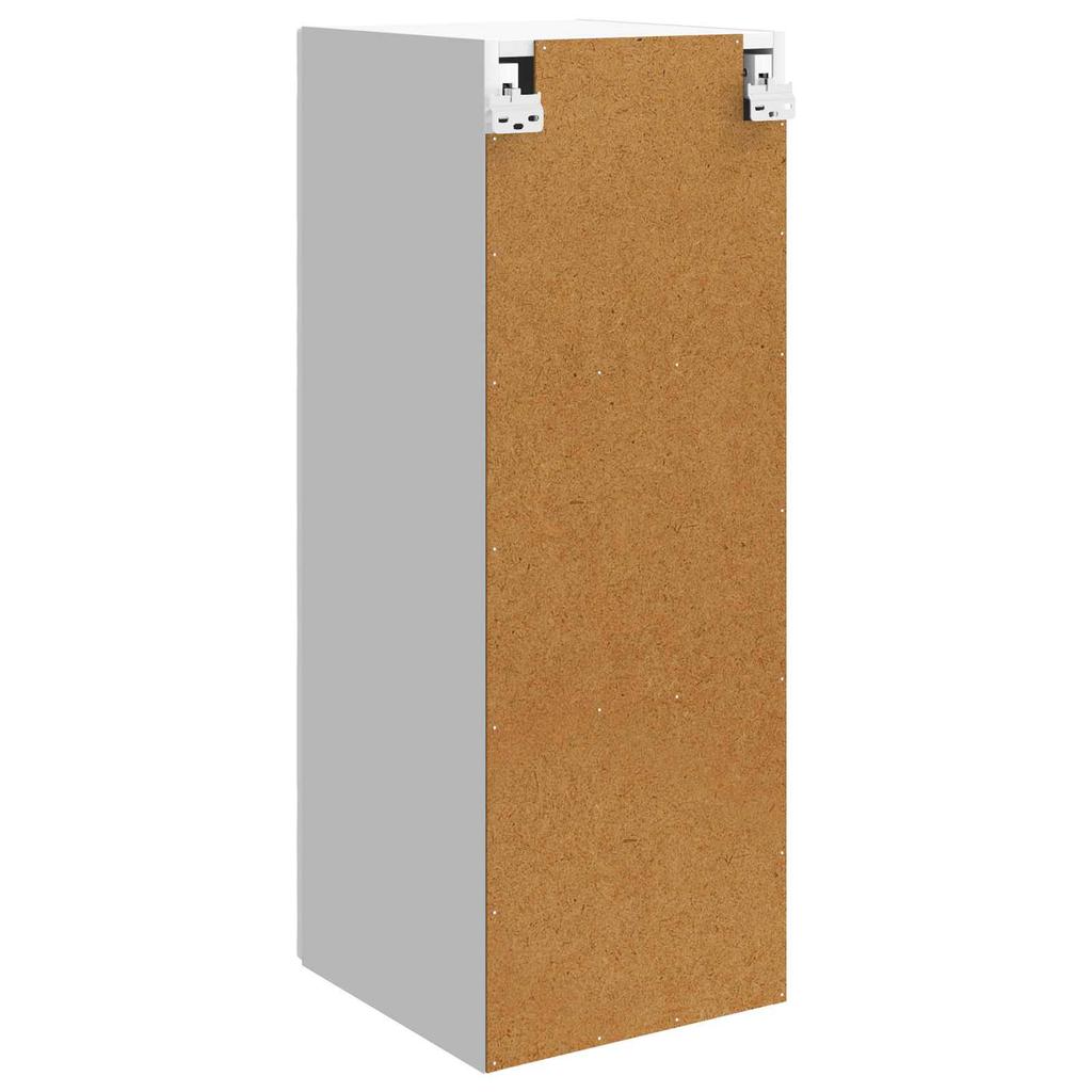 Wall Mounted Cabinet High Gloss White 33 x 34.5 x 90 cm Particleboard