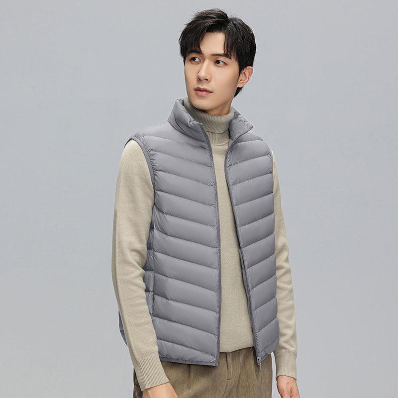 Men's Lightweight Duck Down Vest - 2026 Winter Casual Warm Waistcoat
