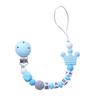 Custom Free Personalized Name Baby Pacifier Holder Chain Handmade Silicone Crown Safe Teether Newborn Chew Gift