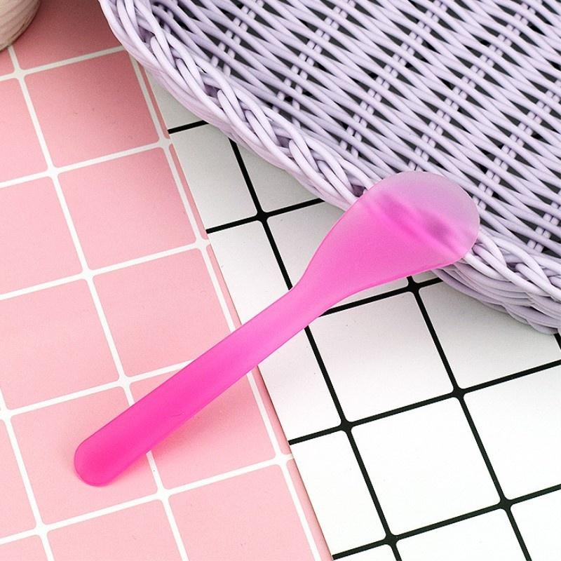 5Pcs The Plastic Spoon Cotton Mud Agitator Borax Slime Slug Mud Cream Clay Epoxy DIY