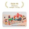 All Kinds of Wooden Track Set Wooden Railway Train Tracks Compatible with All Brands Wood Tracks Train Toys for Kids Gifts