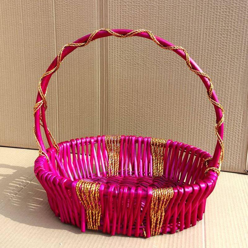 Rattan Woven Fruit Gift Basket Set