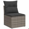 VidaXL Garden Lounge Set with Cushions 7 Pcs Grey Wicker 3326421
