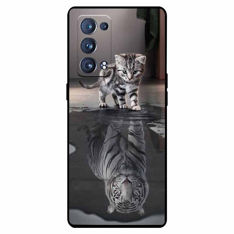 For Oppo Reno 6 Pro 5G Case Snapdragon Shockproof Soft Silicone TPU Back Cover For Oppo Reno 6 Pro CPH2247 Phone Cases Cute Capa