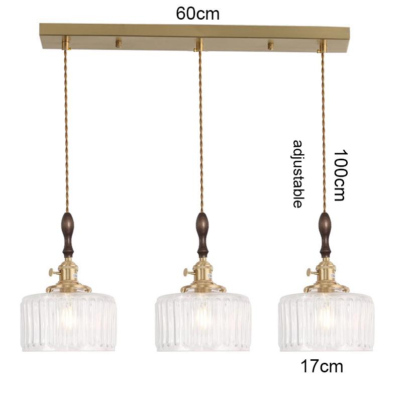 Vintage Creative Glass Metal Pendant Lights Fixture Retro Loft Style Bar Restaurant Kitchen Room Indoor Hanging Lamp Luminaire