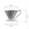 Over Coffee Filter Cup Reusable Maker Brewer Resin Holder Cafe Tools for kitchen and home