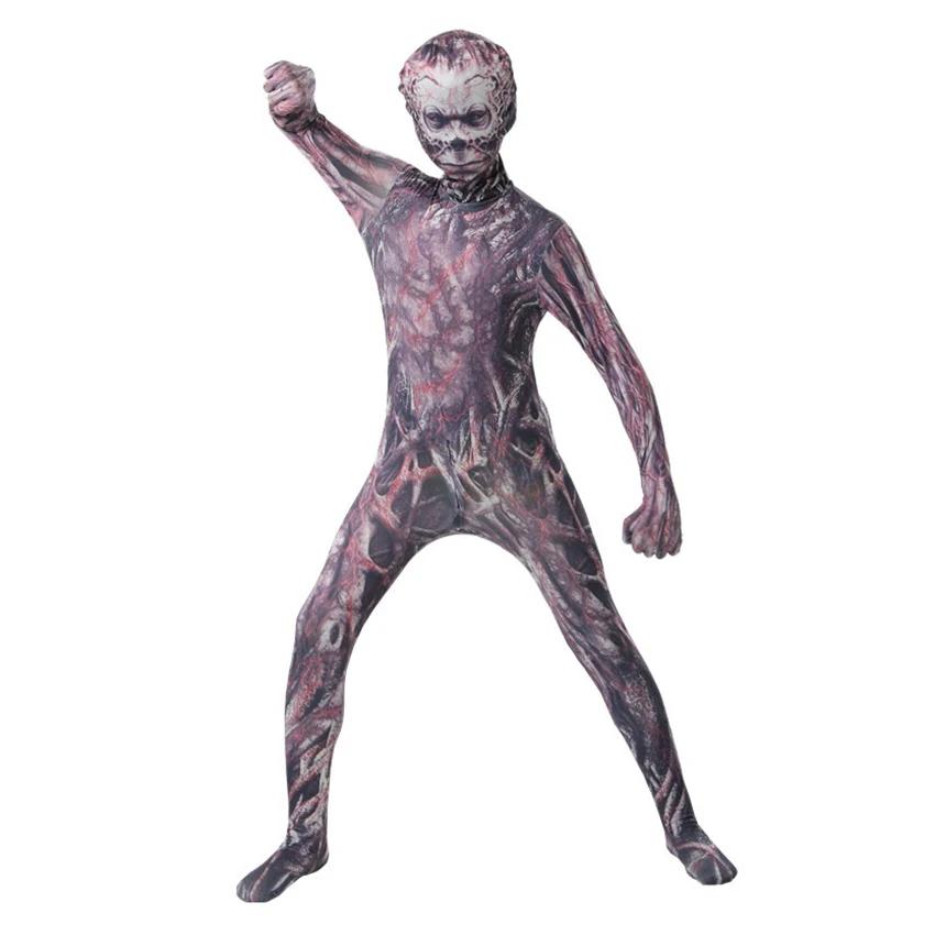 Fantasy Mask Disguise Festival Fancy Party Dress Scary Vecna Cosplay Anime Jumpsuits Ropa Halloween Costumes for Kids