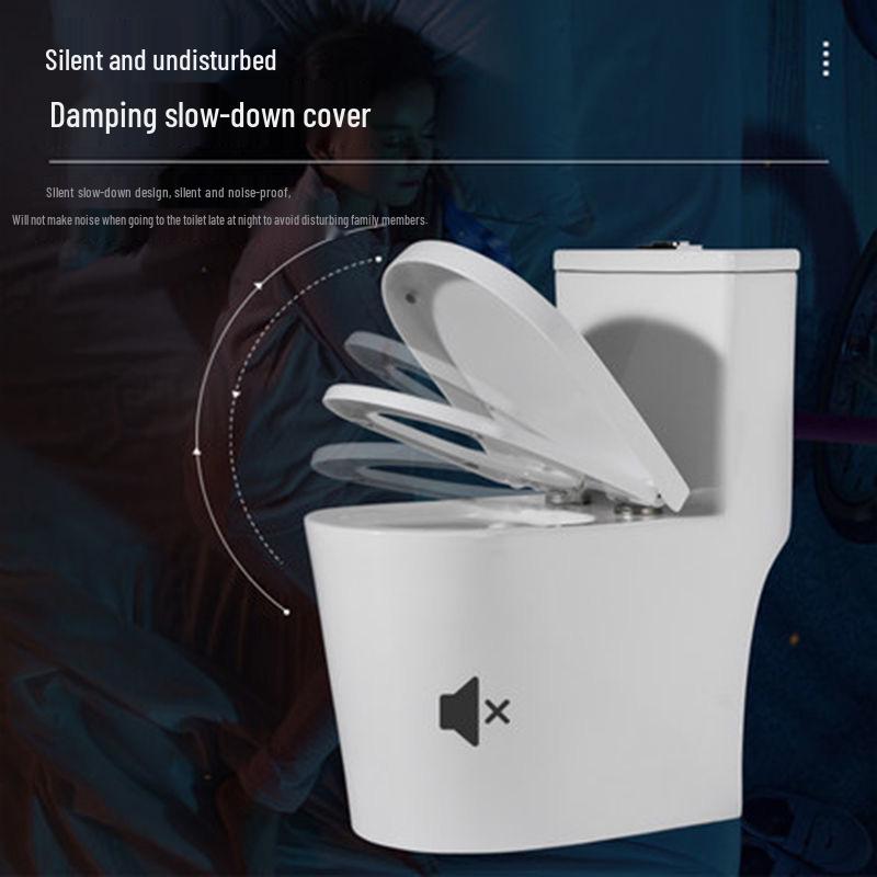 Compact Silent Siphon Ceramic Toilet for Apartments and Hotels