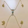 Luxury Heart Crystal Chest Bra Jewelry Rhinestones Body Chain Necklace Bra Chain Jewelry Body Jewelry For Women Sexy