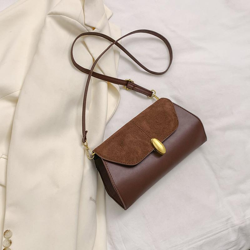 

2024 New Trendy Shoulder Bag For Women Stylish Urban Chic Crossbody Bag Fashionable Vintage Bag коричневий