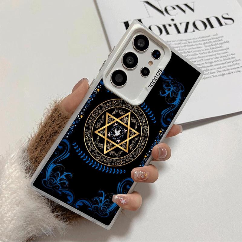 David Jewish Star Symbol Shockproof Phone Case for Samsung Galaxy S26 Edge S25 Ultra S24 FE S23 Plus S21 Cover Anti Fall Fundas