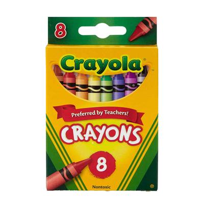 Kredki Świecowe Dla Dzieci Do Szkoły Nietoksyczne Crayons Crayola 8 Kolorów