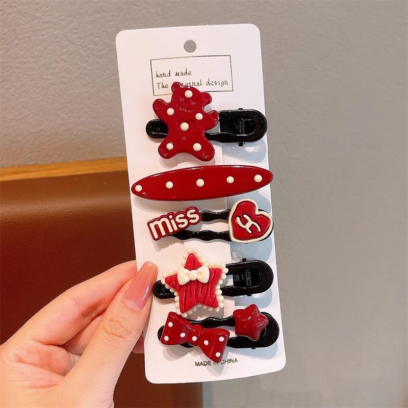 Children'S Hairpin Bag Cloth, Duck Bill Clip Cloth, Bow Root, Princess Hairpin, Cute Little Flower Girl Hair Accessories