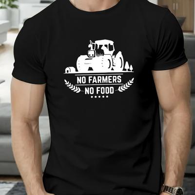 Agricultural Theme Print T-Shirt Breathable Cool, Comfortable Wear,Daily Casua