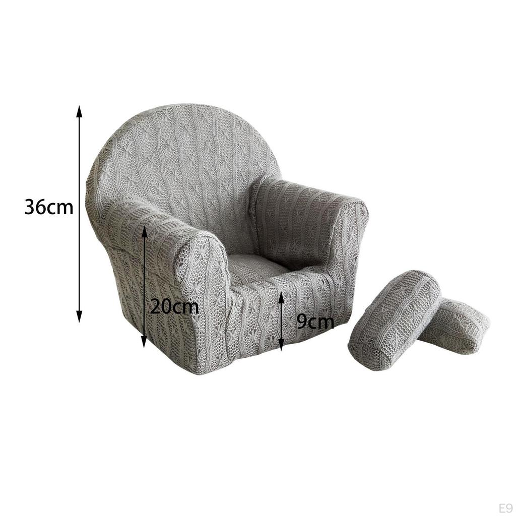 Baby Photography Sofa Decoration Cozy Armchair Cushion Pillow Set Photo Props for 3-6 Months