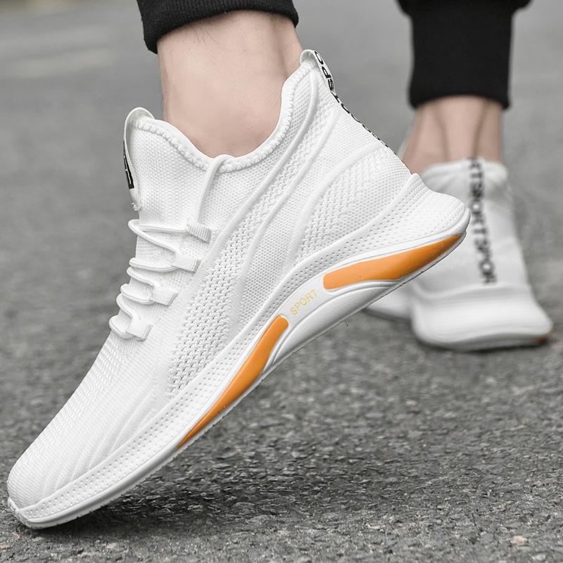 Fashion Summer Men's Breathable Sneakers Lace-up Lightweight Casual Shoes Non-slip Men All-match Flat Fashion Comfort Walking Loafers