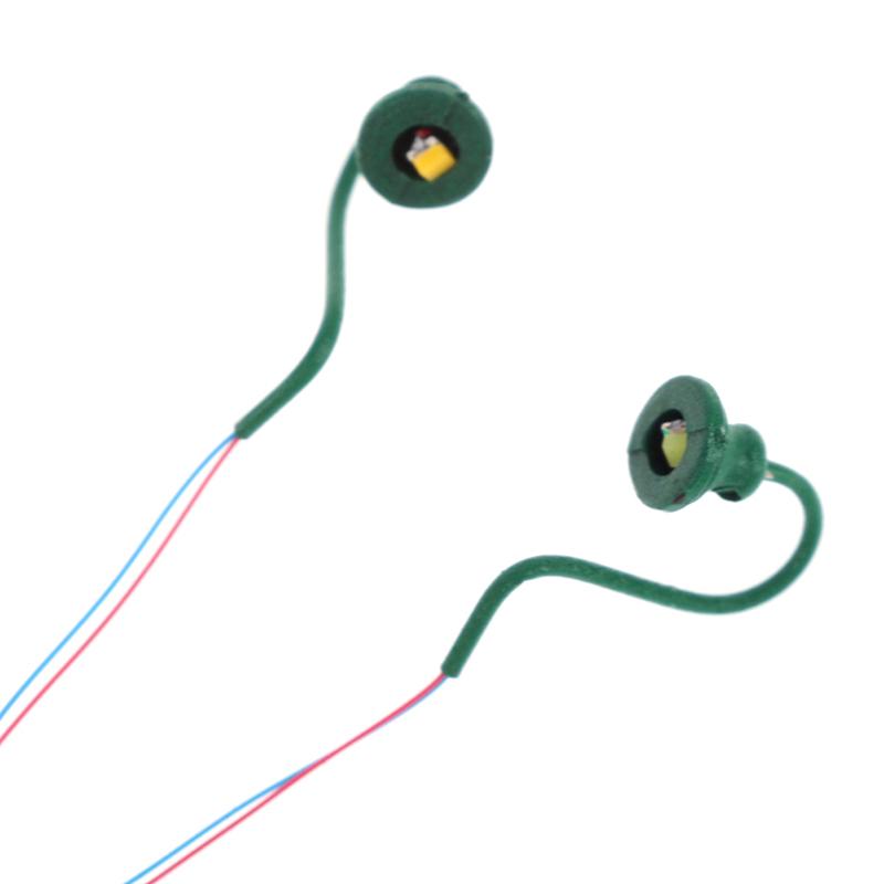 5Pcs Classic Wall Mount Lamps Street Lamp Model Making Railroad Model Park Lamps