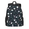 White Daisies Backpack Cute Flowers Print College Backpacks Girl Custom Breathable School Bags Leisure Rucksack