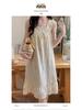 2026 Summer Women's Cartoon Padded Strappy Loose Nightgown Dress Pajamas - Sweet Outdoor Style
