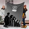 1pc Linkin Park1 Theme Blanket - Digital Print, Polyester, Cozy for All Seasons, Perfect for Outdoor, Camping, and Travel