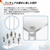 Heizi Figure Case Collection Case Figure Shelf Display Case with Fixing Tape Figures (10 Black)