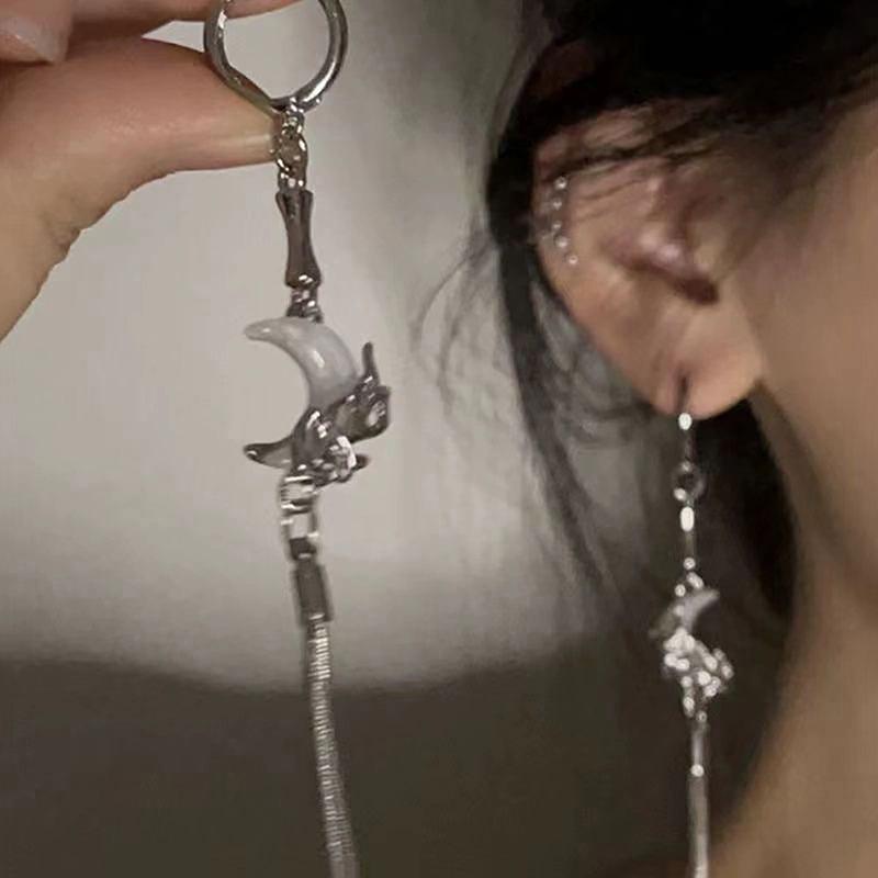 Squisito Fermaglio per Capelli a Forma di Fiore con Frangia di Perle di Luna Spilla per Capelli a Disco Bacchette per Capelli Donna Accessori Gioielli Cinesi Regalo