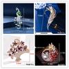 Exquisite Butterfly Rhinestone Brooch - Versatile 3D Floral Alloy Accessory for Women