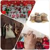PATIKIL Set of 50 Drawstring Bags, 4x5.5 Inch, Burlap Reusable Gift Bags, Jewelry Pouches for Parties, Christmas, and Events, Orange