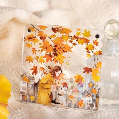 Adesivi PET Foglie d'Autunno - Collezione Parole d'Autunno per Decorazione Journal DIY