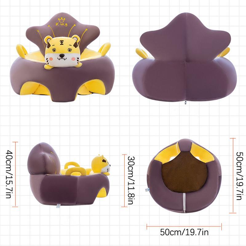 Baby Sofa Unterstützung Sitzbezug Plüsch Stuhl lernen, bequem zu sitzen Cartoon Kleinkind Nest Puff waschen keine Füllung Wiege