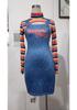 New Sexy Halloween Women's Printed Sportswear Two-Piece Set