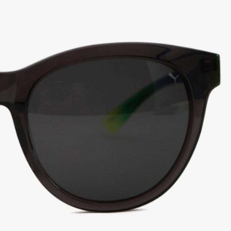 Puma Pu0089sk 004 Round Horn Rimmed Over Asian Fit Sunglasses