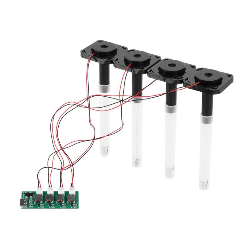 1 Set Diy Ultrasonic Nebulizer Dc5V Unswitched 4 Spray Humidifier Module Atomization Control Board Type-C Interface