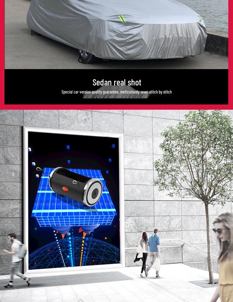Shituolin Automatic Remote Car Cover: Rain, Snow, Sun, UV Protection, Heat Insulation, Flame Retardant for All Seasons